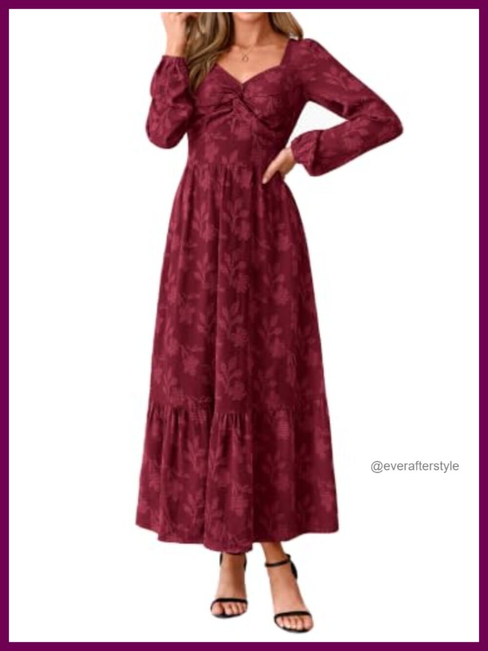 Long Sleeve Floral Maxi Dress